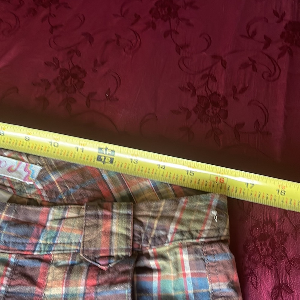 Women OP Plaid shorts size 11 - Picture 8 of 9